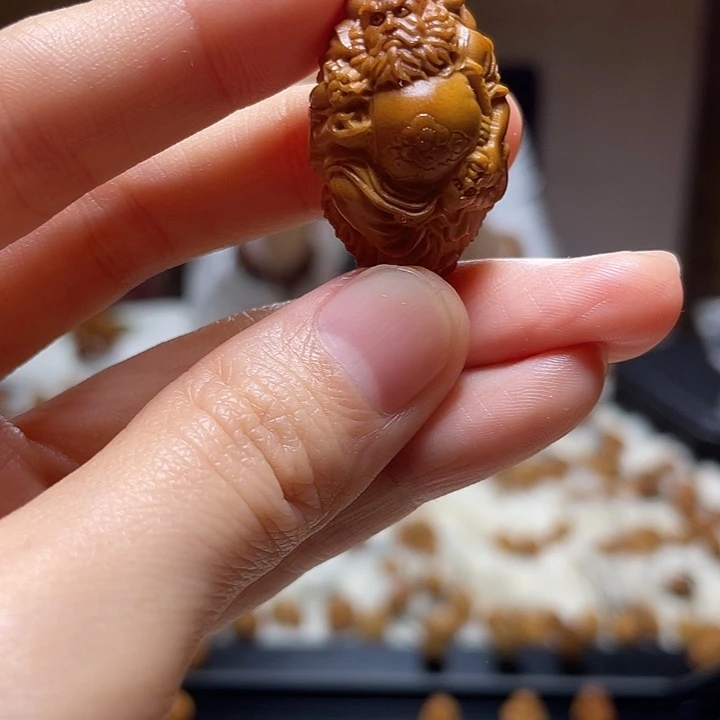橄榄核吊坠橄榄 钟馗