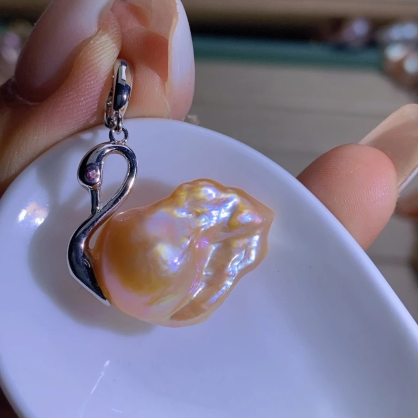 【闪购商品】淡水珍珠天然珍珠（微瑕）合金