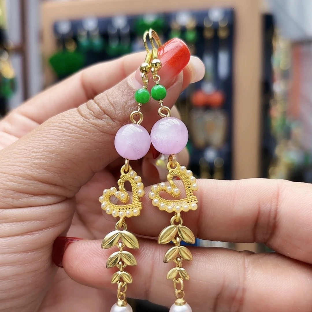 水晶耳饰未镶嵌耳坠