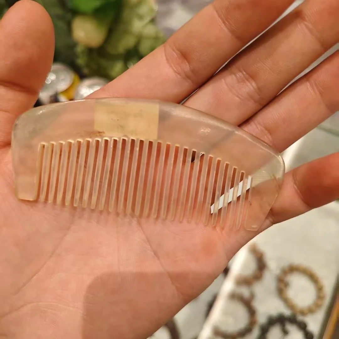 手工梳子精品通用随身便携小牛骨梳子