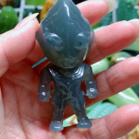 蛇纹石玉未镶嵌手把件