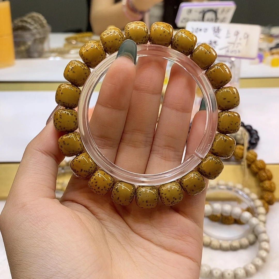 星月菩提吊坠11x10石玉古铜半壁江山侧留白小细星