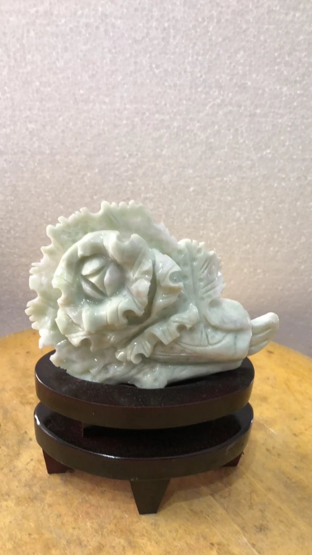 蛇纹石玉（覆膜）摆件原创作品。128