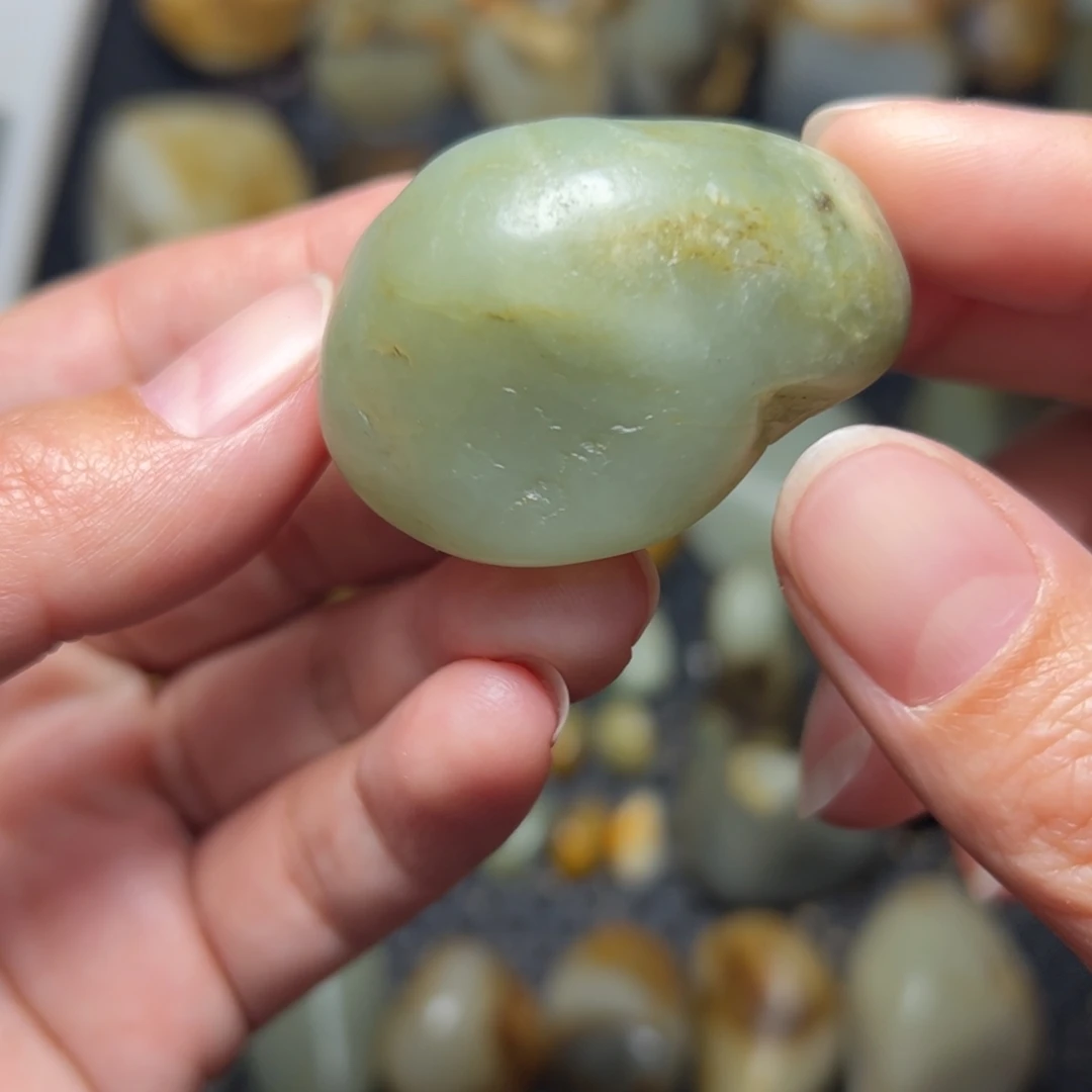 和田玉未镶嵌挂件A66