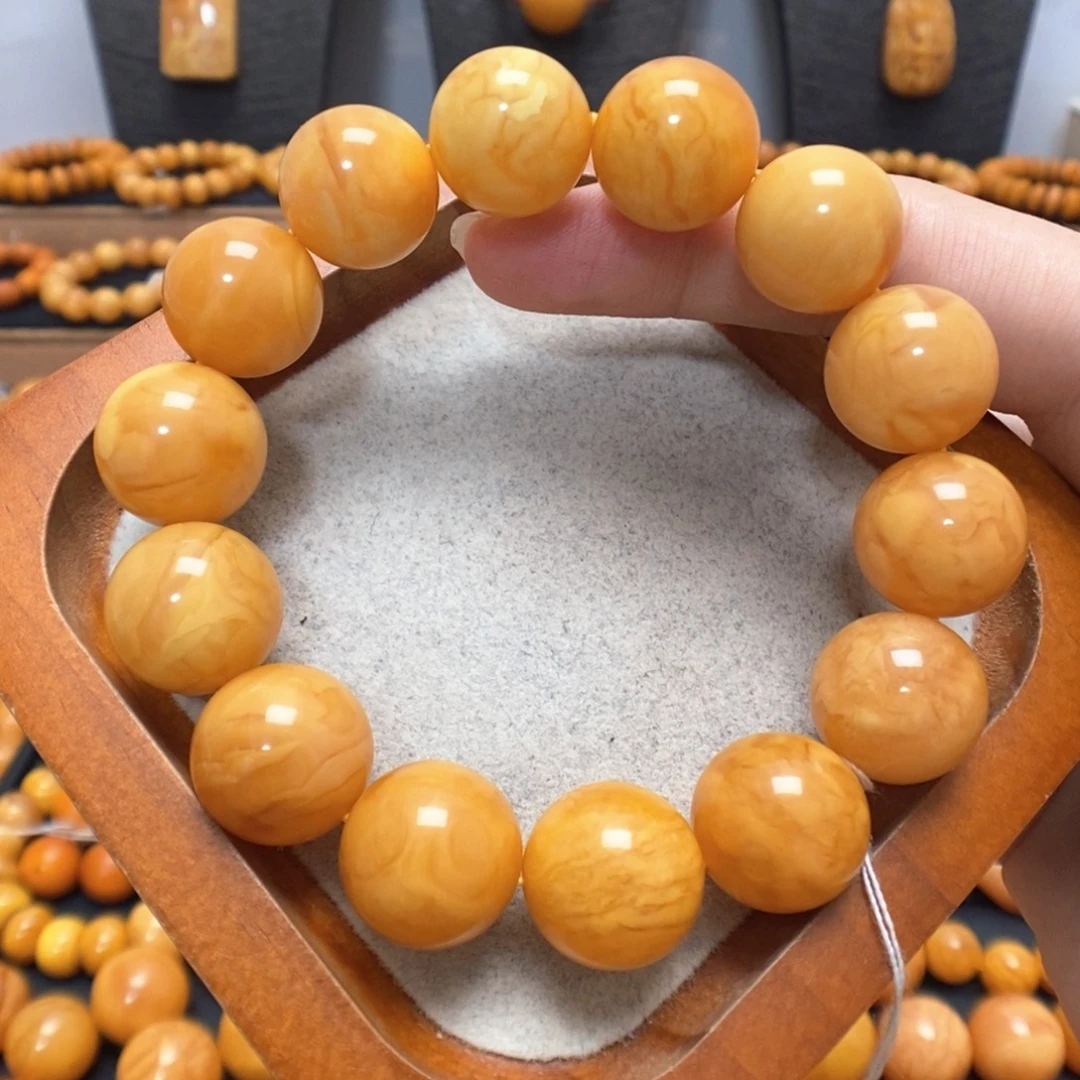 蜜蜡未镶嵌手链蜜蜡