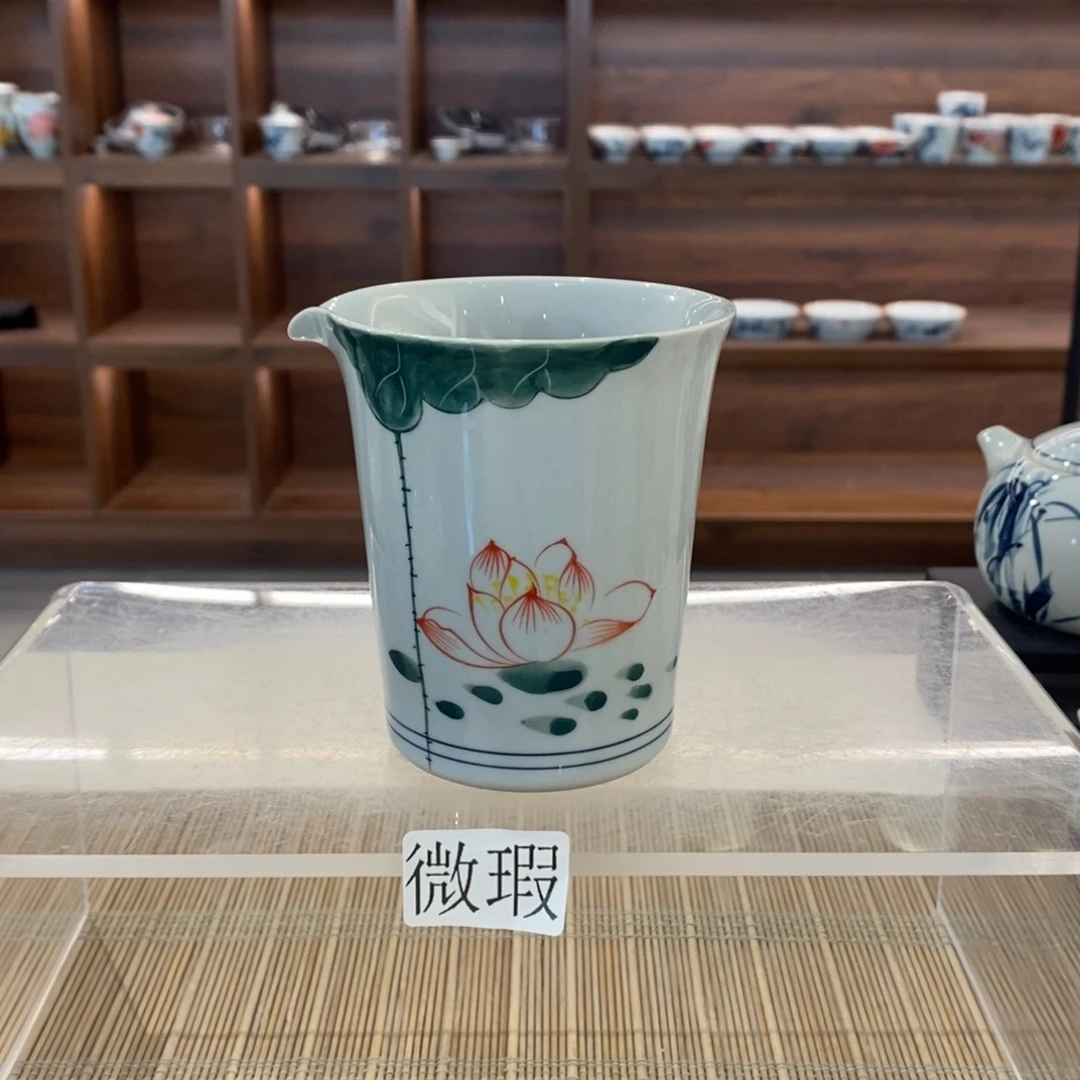 釉下彩老陶泥手工绘制