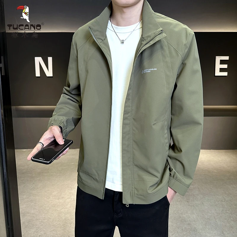 TUCANO/啄木鳥2025秋季新款立领夹克印花休闲男外套痞帅档次帅气