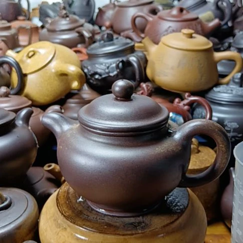 茶壶紫砂宜兴原矿沉香泥柴烧手工380cc紫砂壶