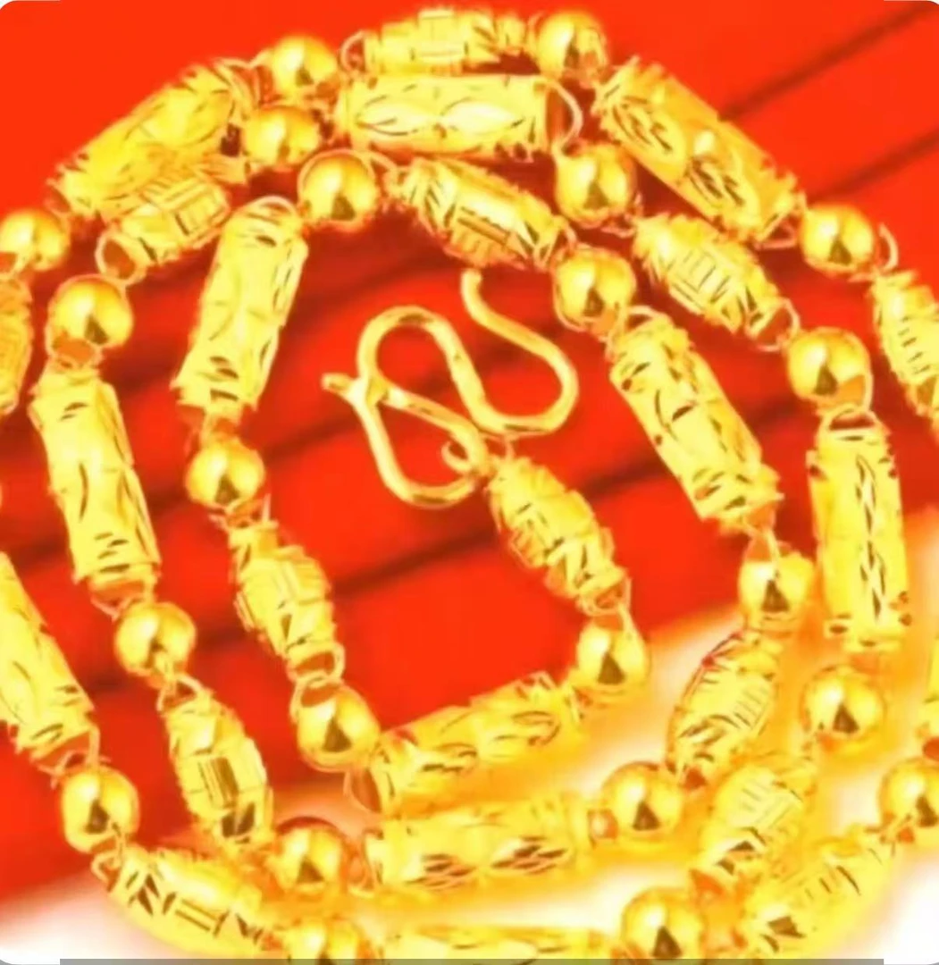 合金项链 2025新款【全家福】项链时尚空心霸气