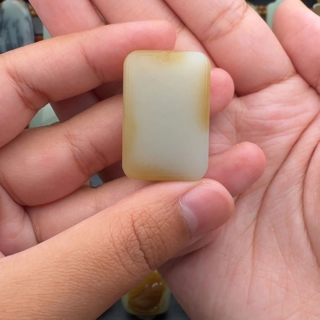 E****定制和田玉平安无事牌