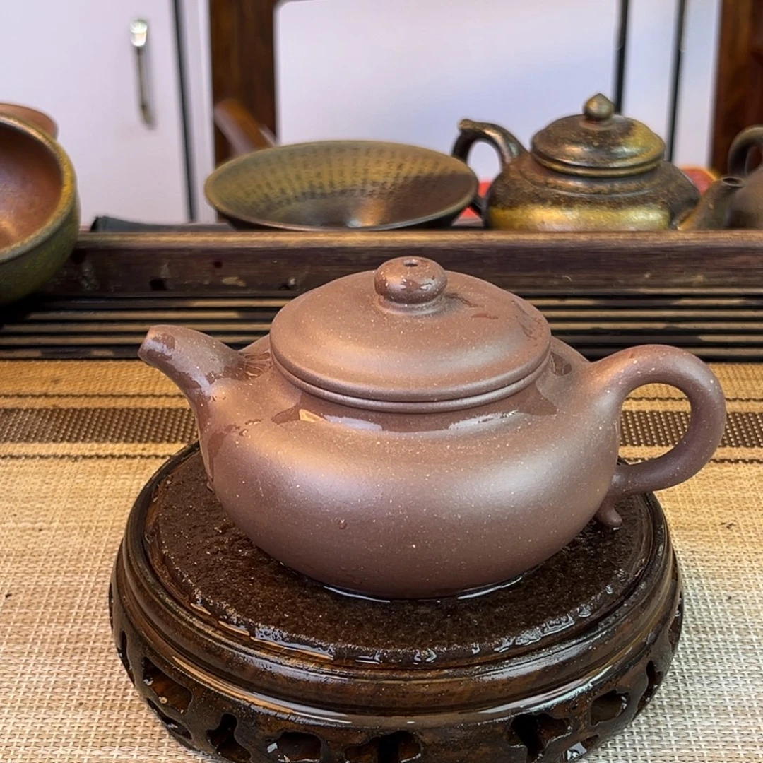 茶壶紫砂老紫泥240cc