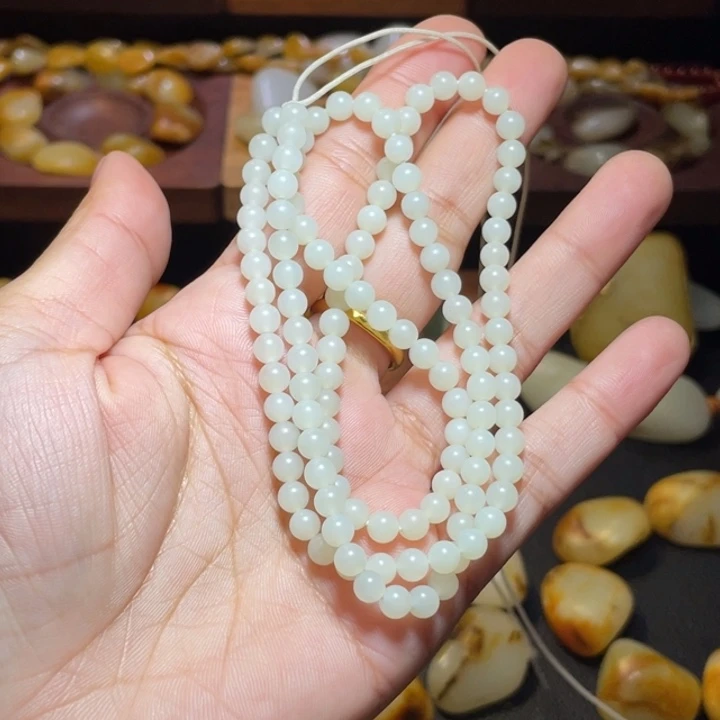 和田玉未镶嵌手链