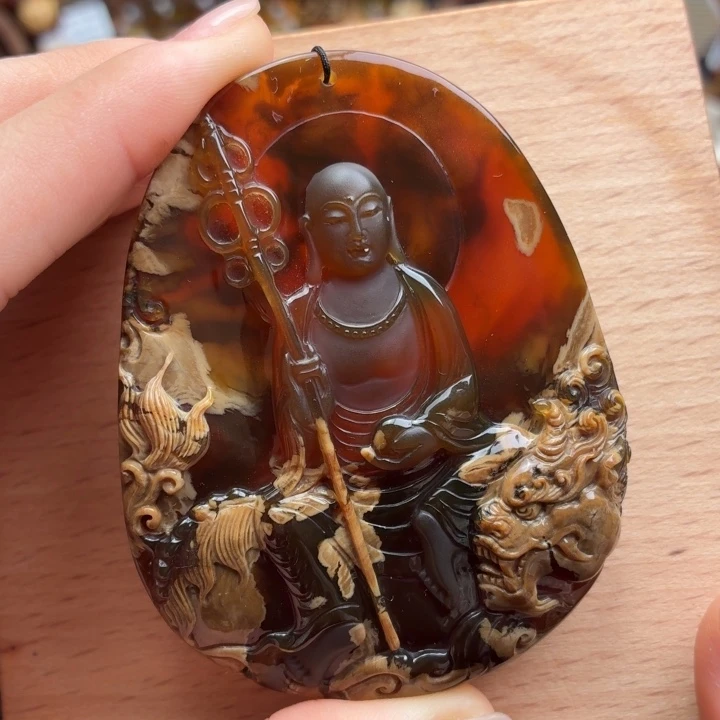 琥珀未镶嵌珠宝奇石根蜜妖花溶洞地藏王