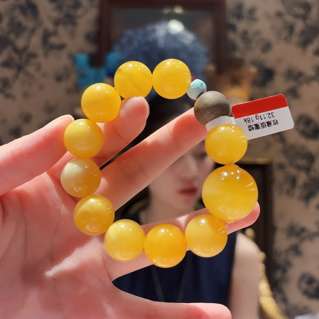蜜蜡未镶嵌手串手串