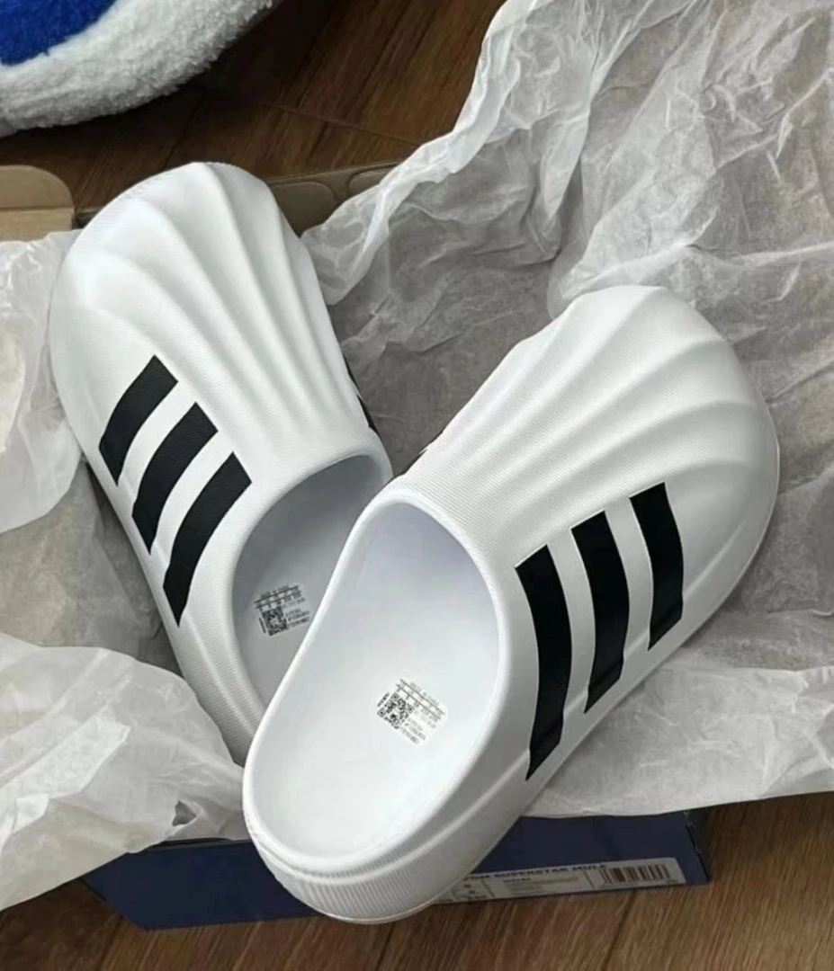 经典三杠包头鞋夏季贝壳头拖鞋外穿男女款厚底鞋增高一脚蹬凉鞋