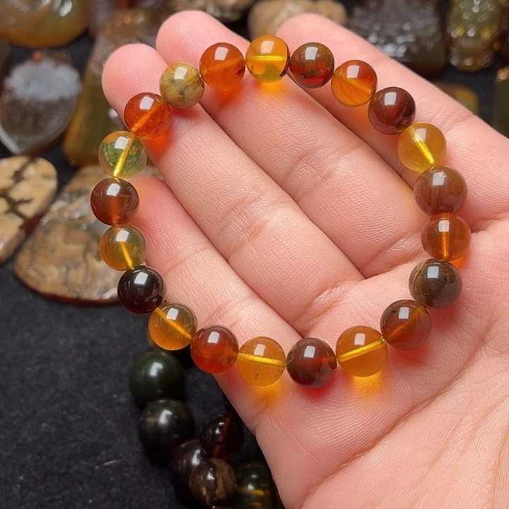 琥珀未镶嵌颈饰9➕多宝45