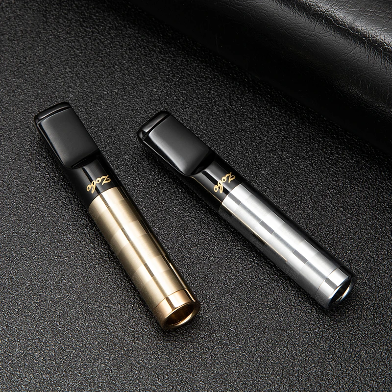 Zobo/正牌金属烟嘴过滤嘴粗支专用男士烟具循环型拉杆焦油过滤器