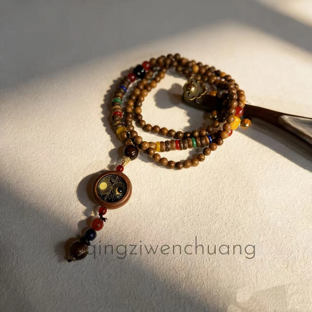 DA 1266-八卦3号木珠链木珠链花梨木（无礼盒）