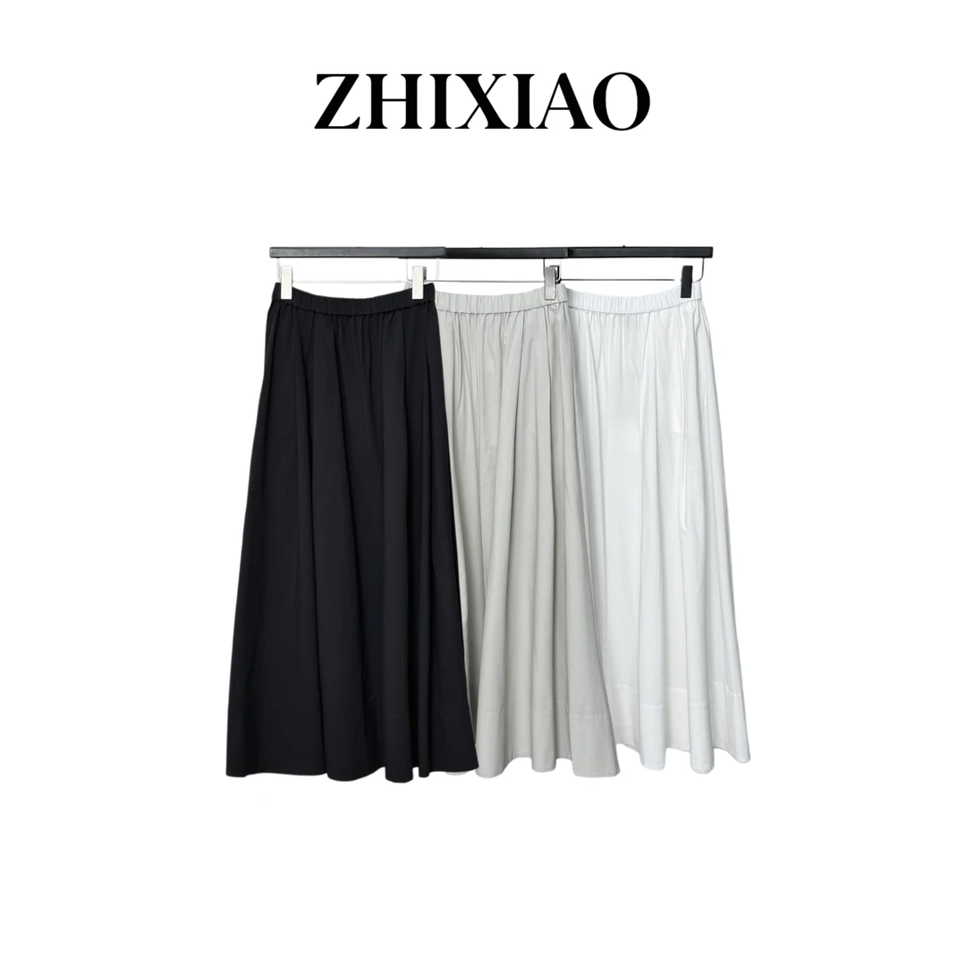 【ZHIXIAO】春季新款：松紧腰半裙10086