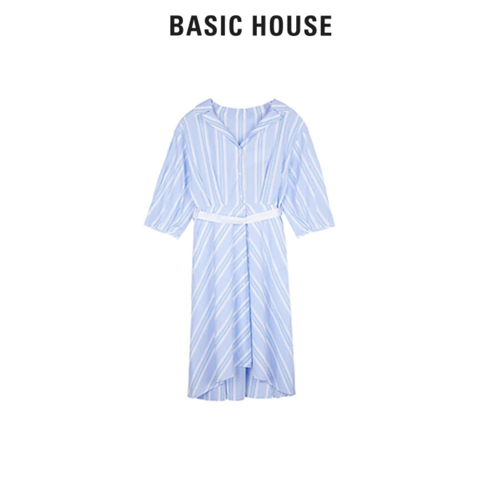 Basic House/百家好时尚简约连衣裙 BJ2448-HTOP320BSB