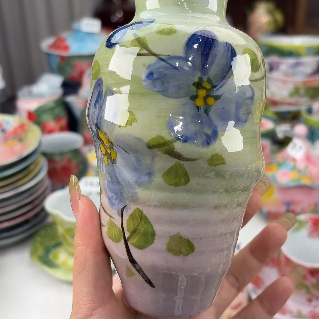 景德镇手绘高温釉下彩陶瓷茶具