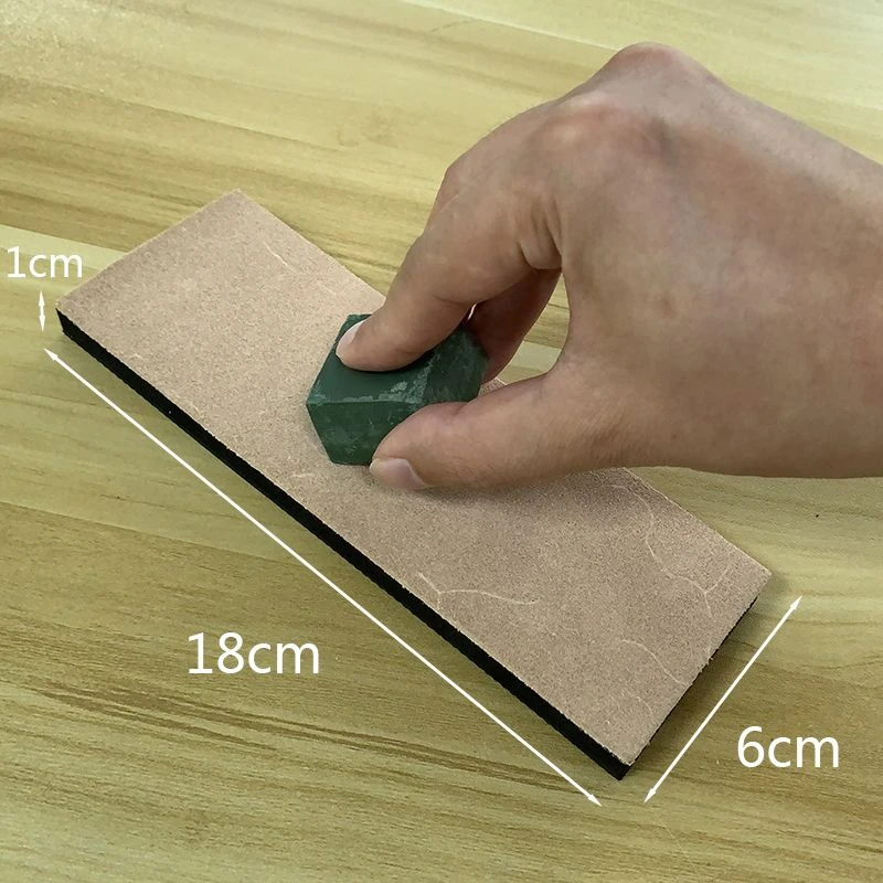 牛皮荡刀布EVA底座老式磨刀抛光美容刀磨刀布镜面抛光剃刀专用磨