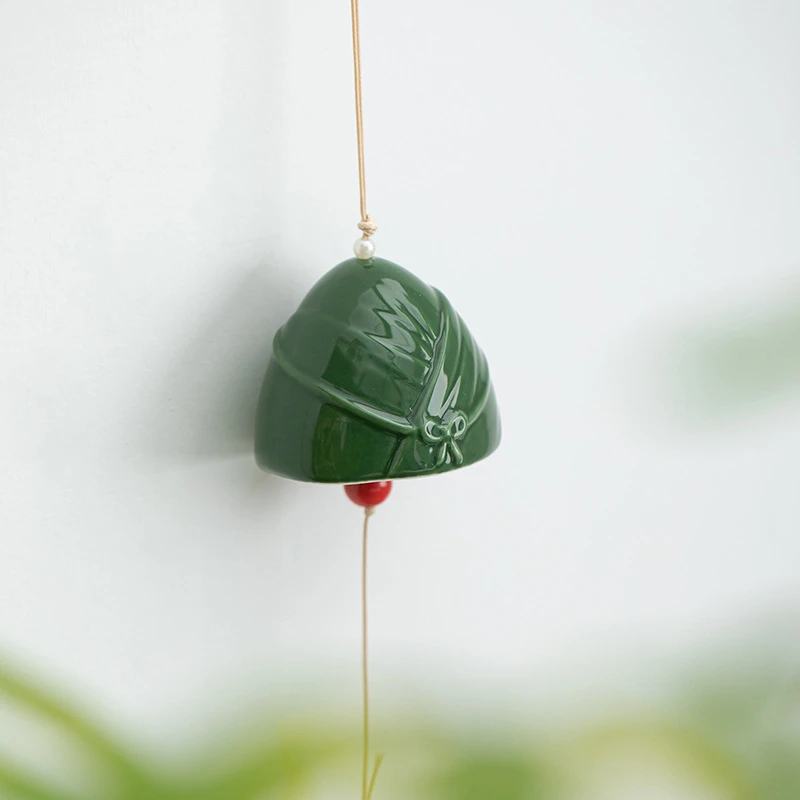 手工陶瓷棕子风铃一举高棕礼物挂件家居装饰品生日礼物可刻字