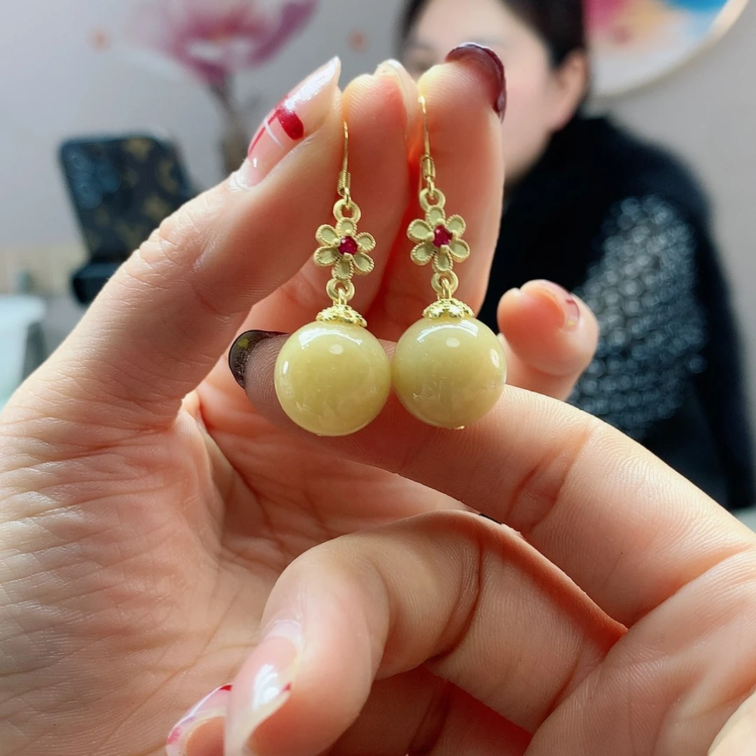 【闪购商品】翡翠耳饰未镶嵌，