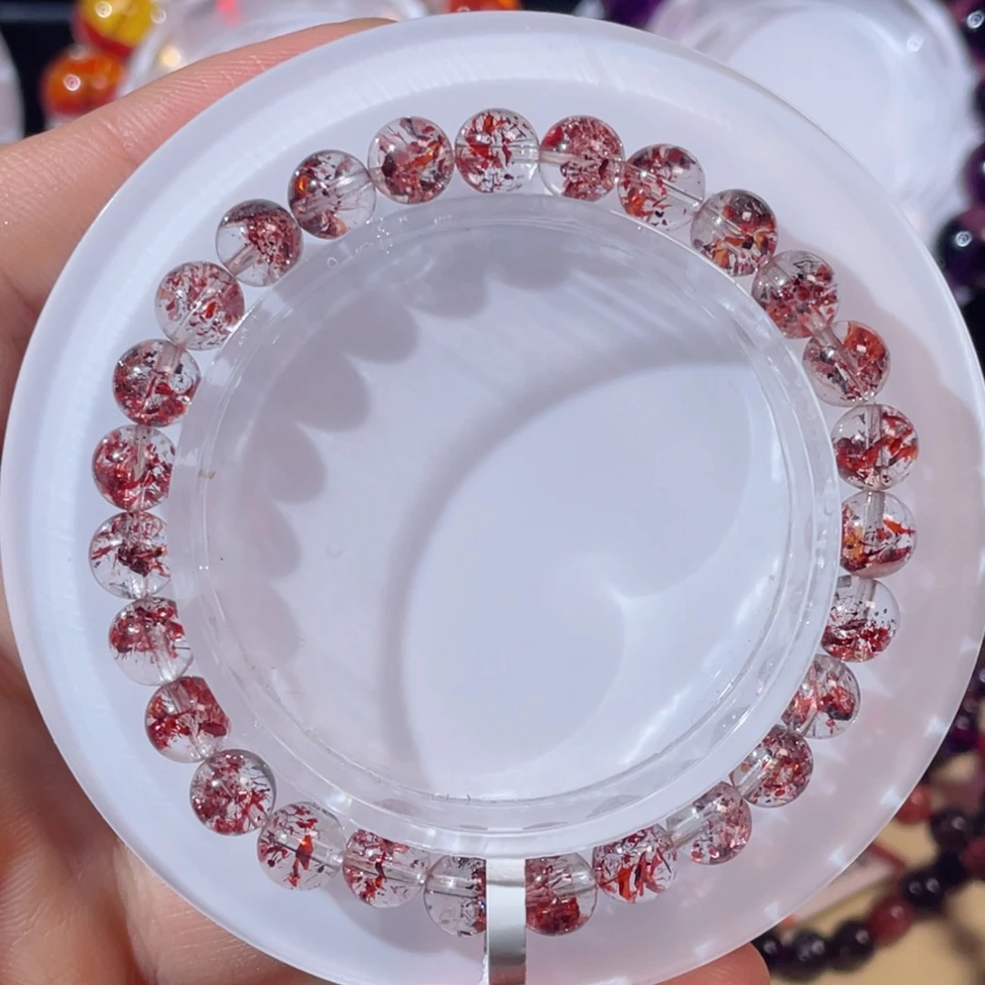 未镶嵌手链水晶金草莓6.8