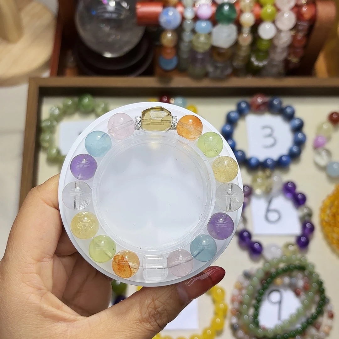 石英石多宝手串设计感