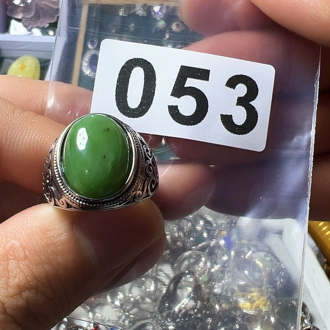 和田玉（碧玉）戒指未镶嵌