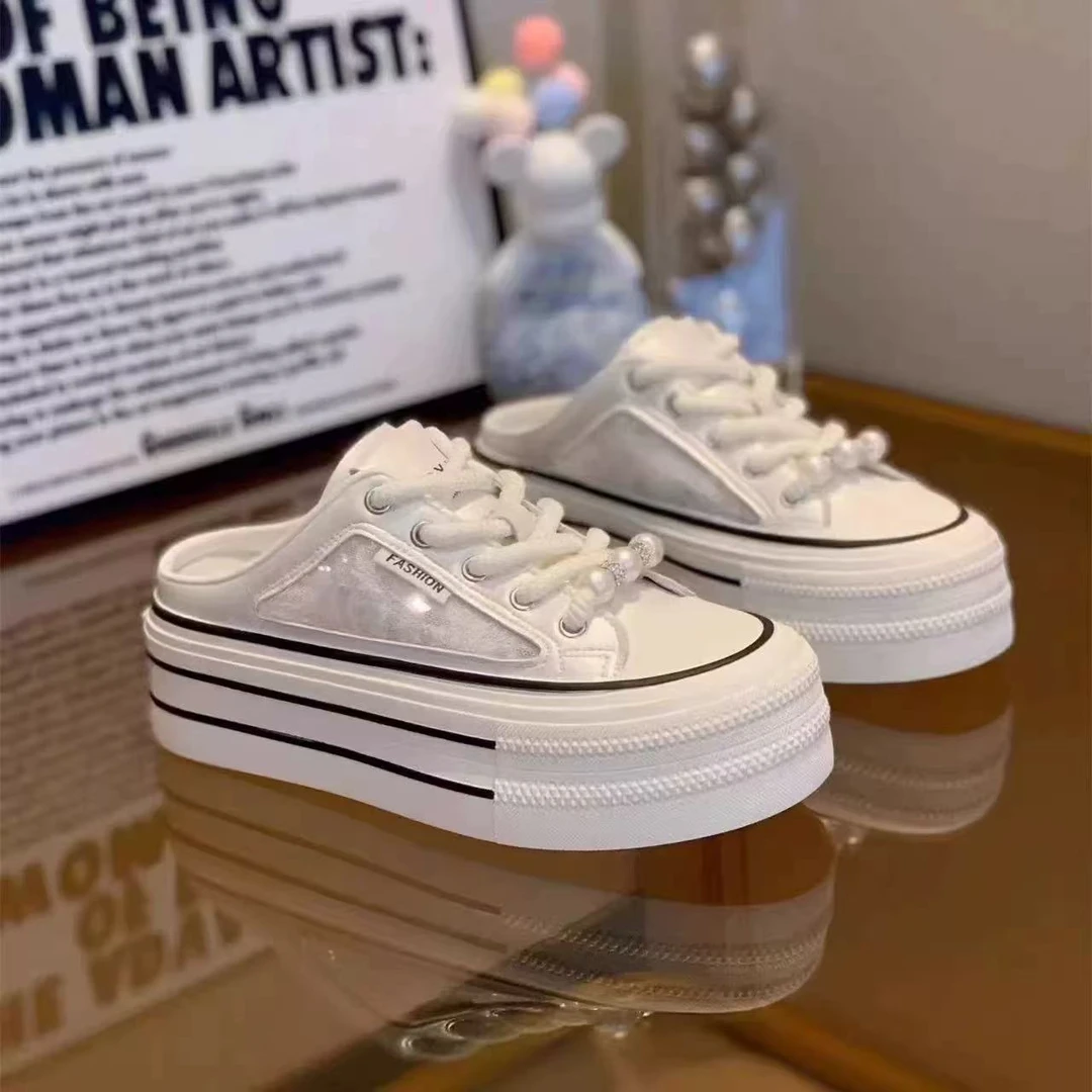 【SS】拖鞋女2025夏季新款拖鞋女软底透气拖鞋小白鞋女