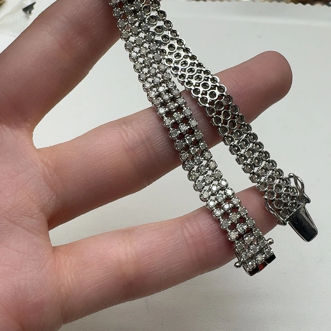 钻石未镶嵌手链成品