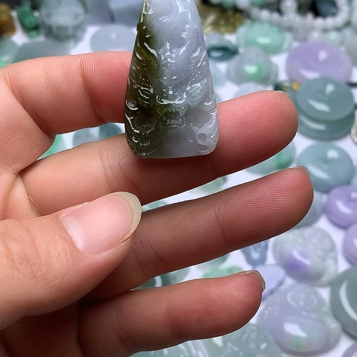 翡翠未镶嵌颈饰天然翡翠