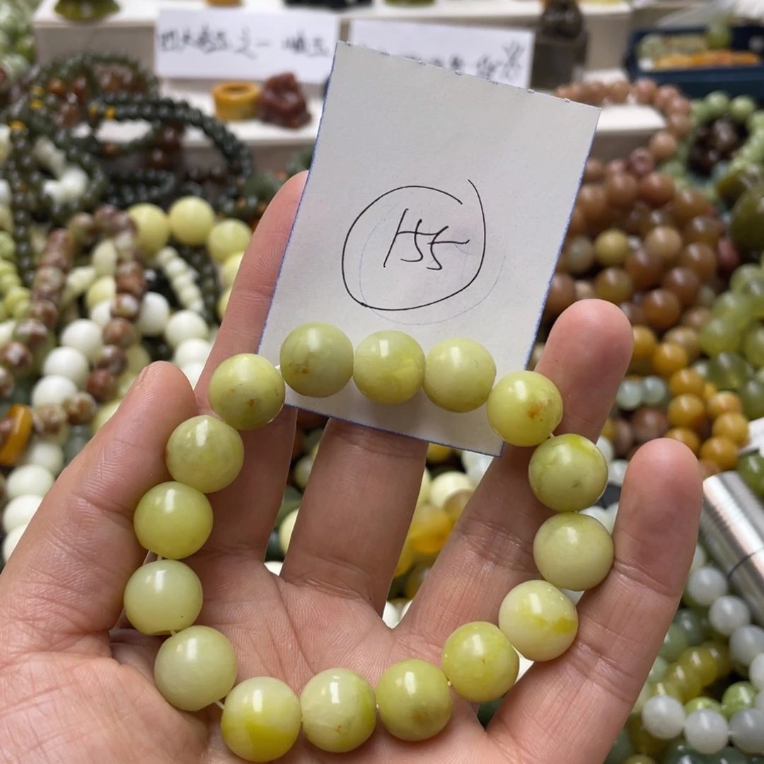 蛇纹石玉手链未镶嵌