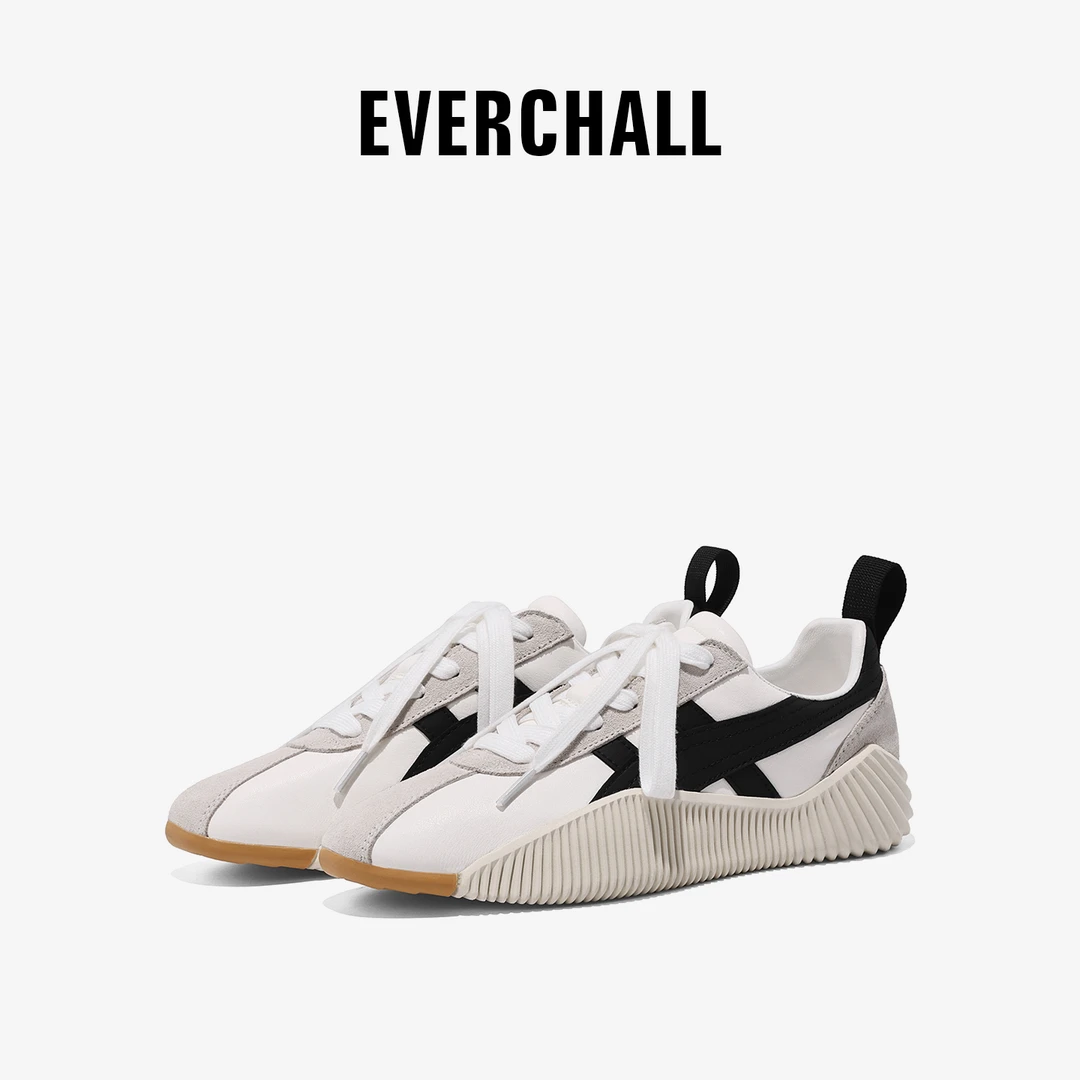 Q54-2025年流行款德训鞋女款内增高爆款经典真皮厚底休闲鞋