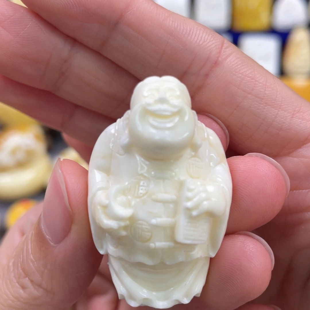 蜜蜡裸石未镶嵌琥珀蜜蜡雕刻件