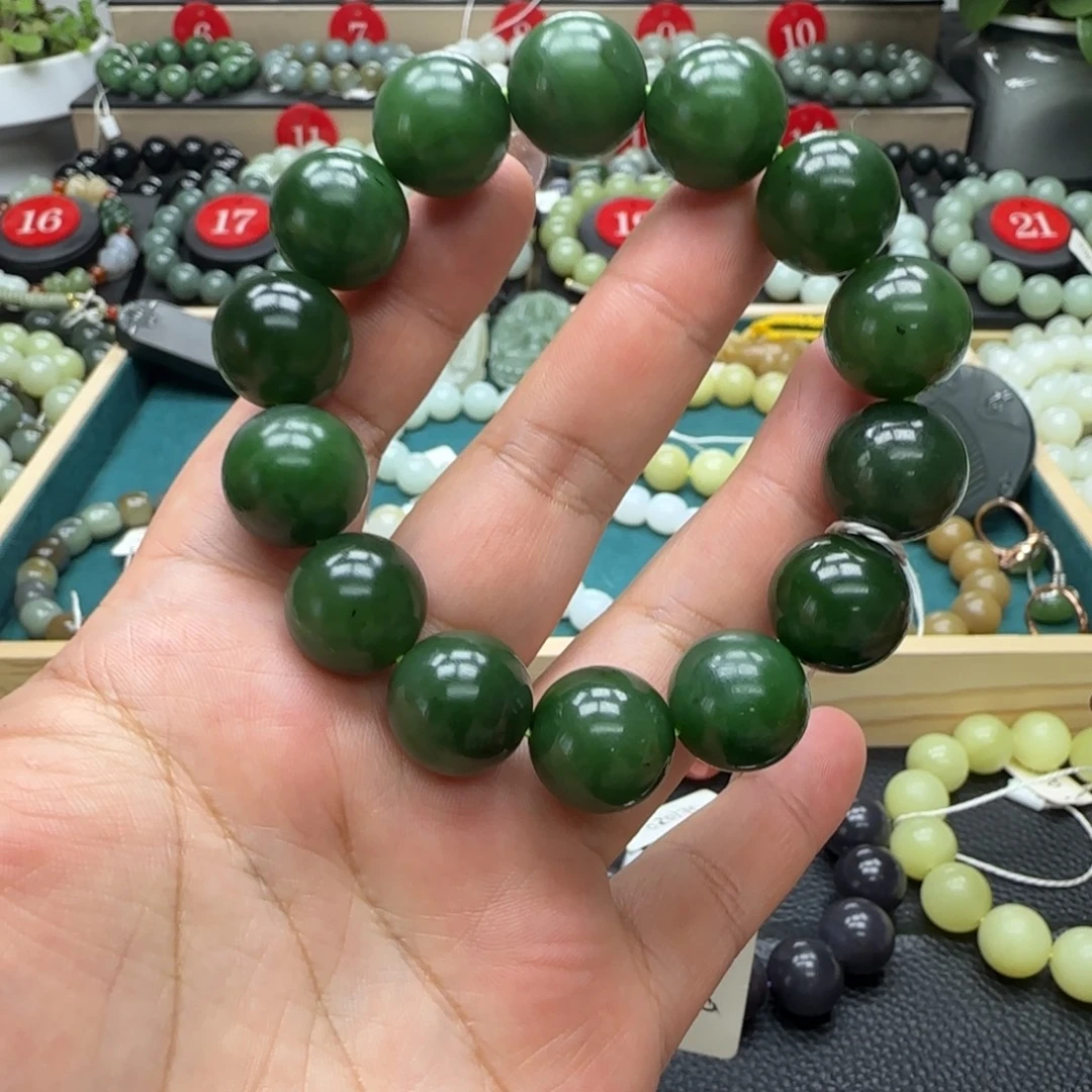 和田玉未镶嵌手链16