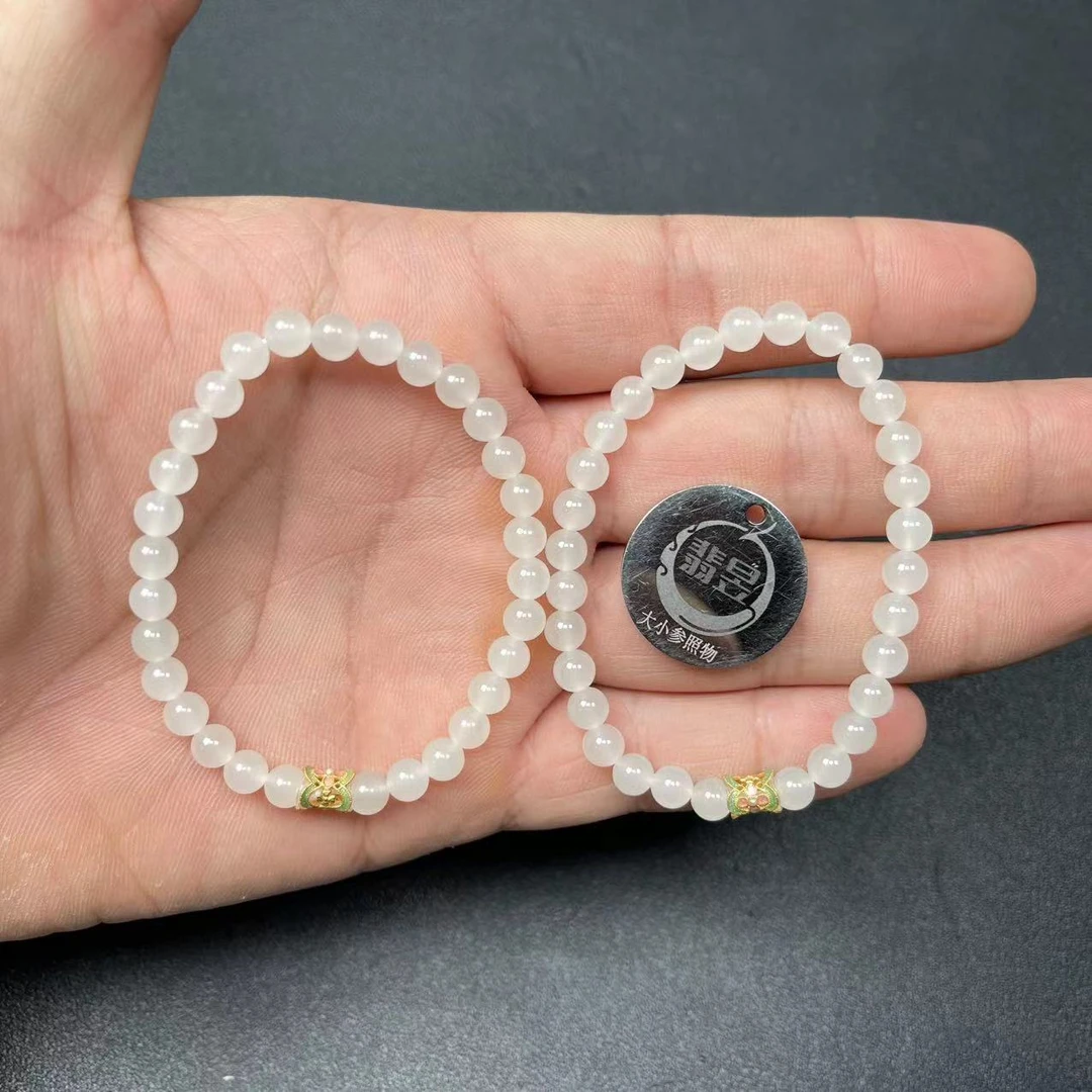 翡昱-N3-39027-63-和田玉手串/约5+/约30颗/-多样性发其一-C