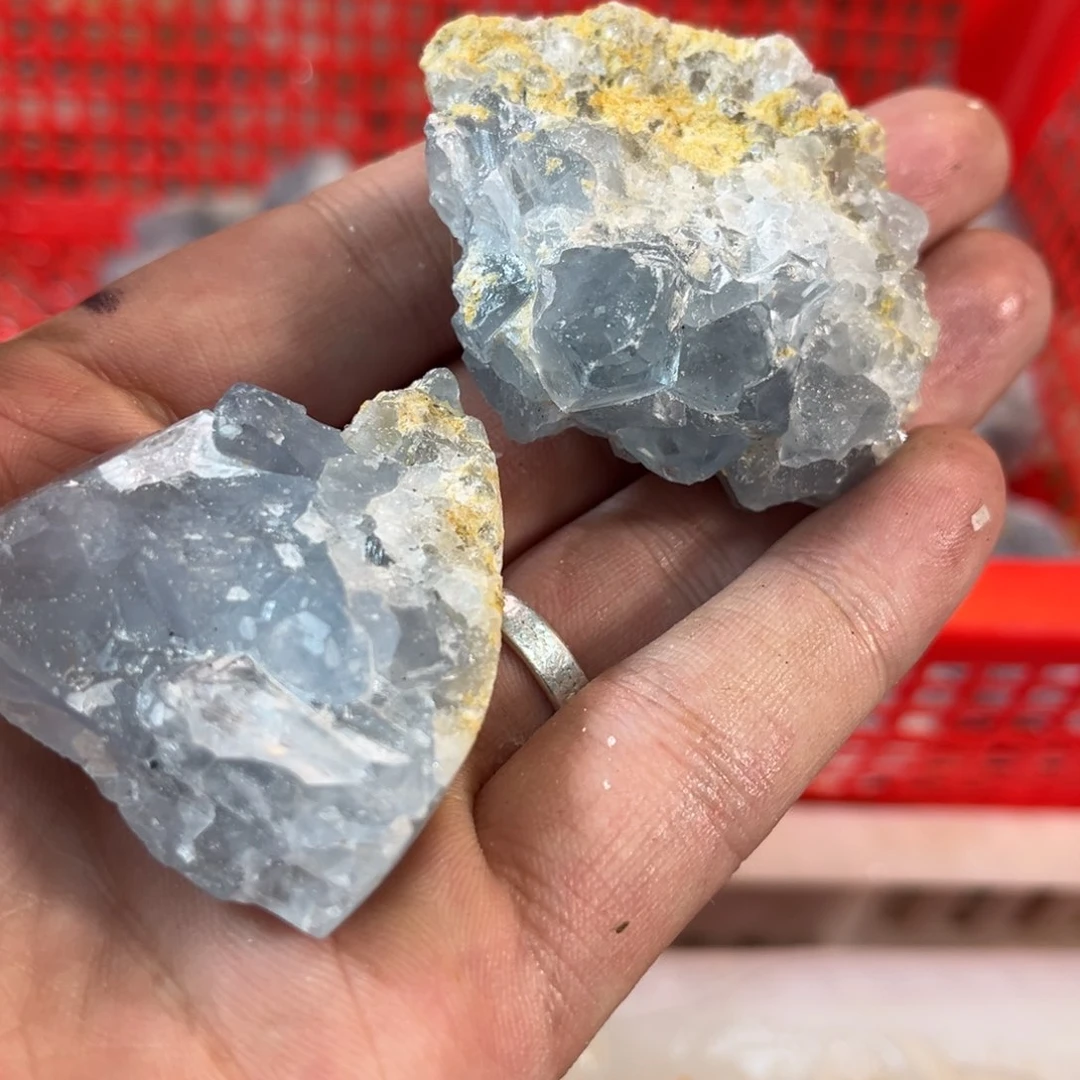 水晶原石未镶嵌天青石005