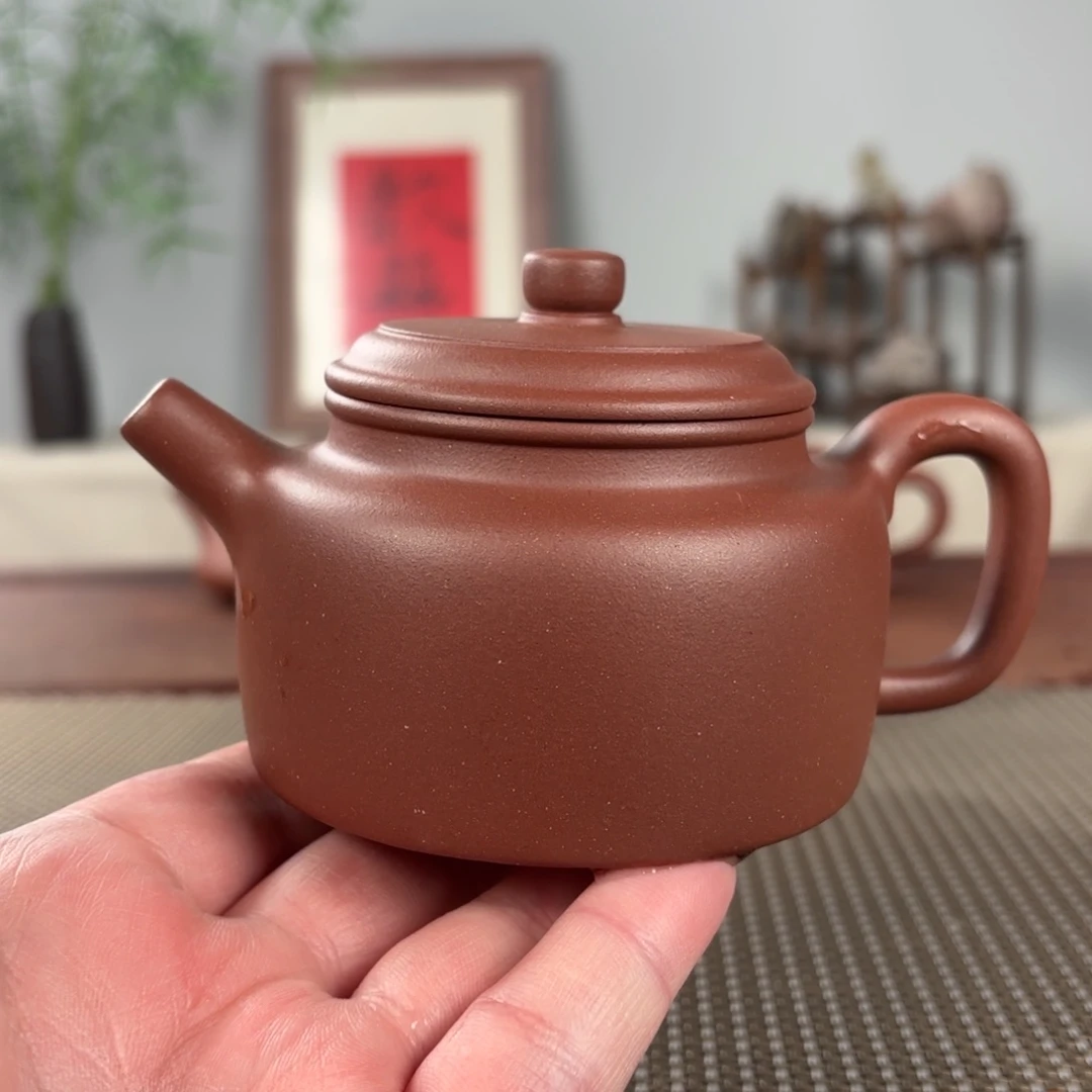 紫砂茶壶熊***乐微瑕黄龙山原矿紫砂壶230