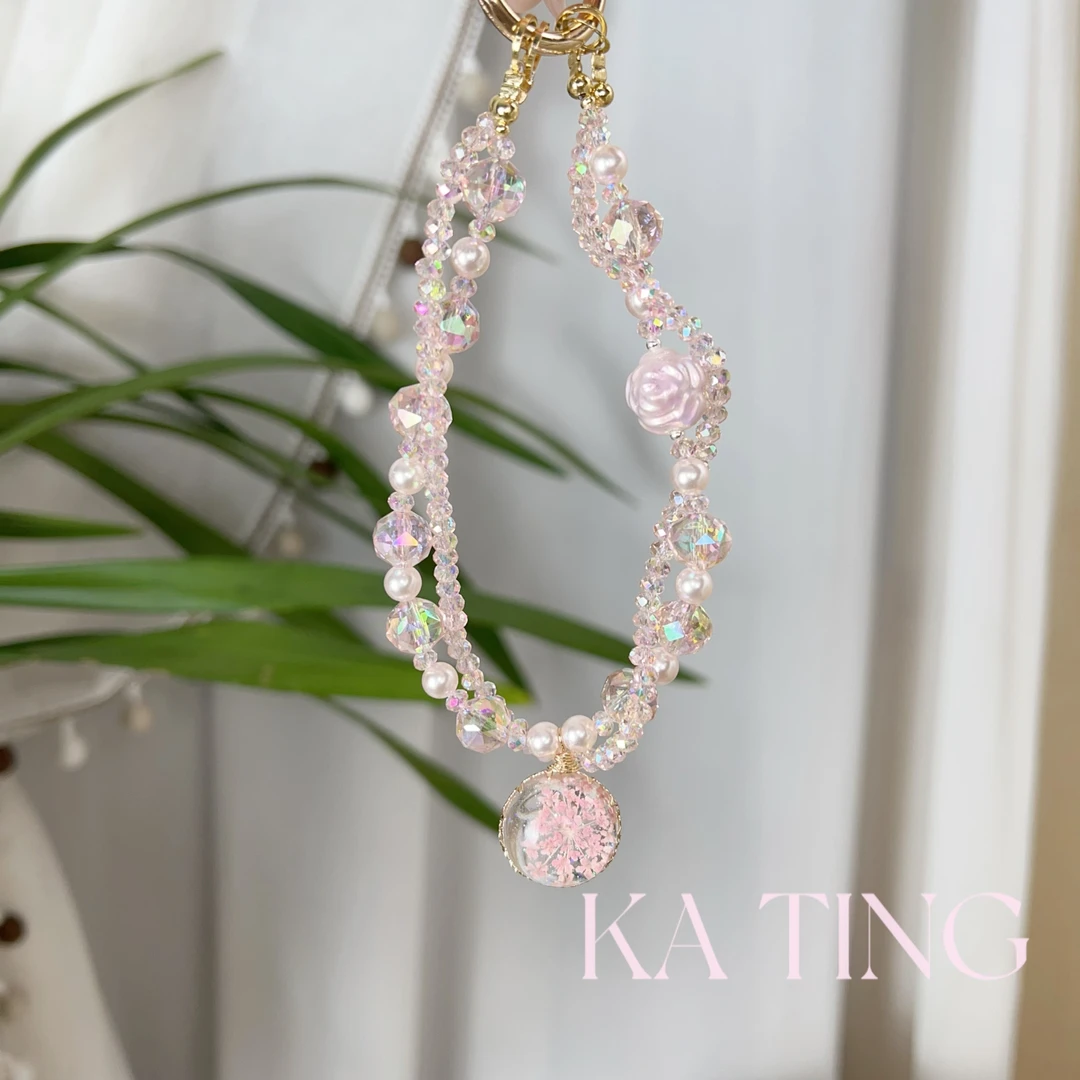 挂脖手腕款新款挂绳斜挎卡庭手机手工  尤米原创链  670