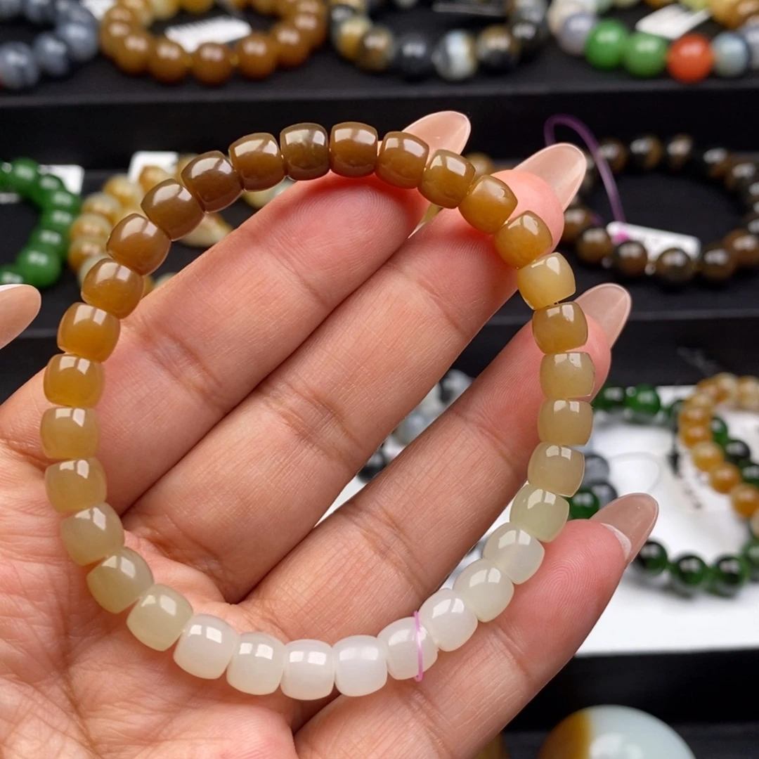 和田玉未镶嵌手链