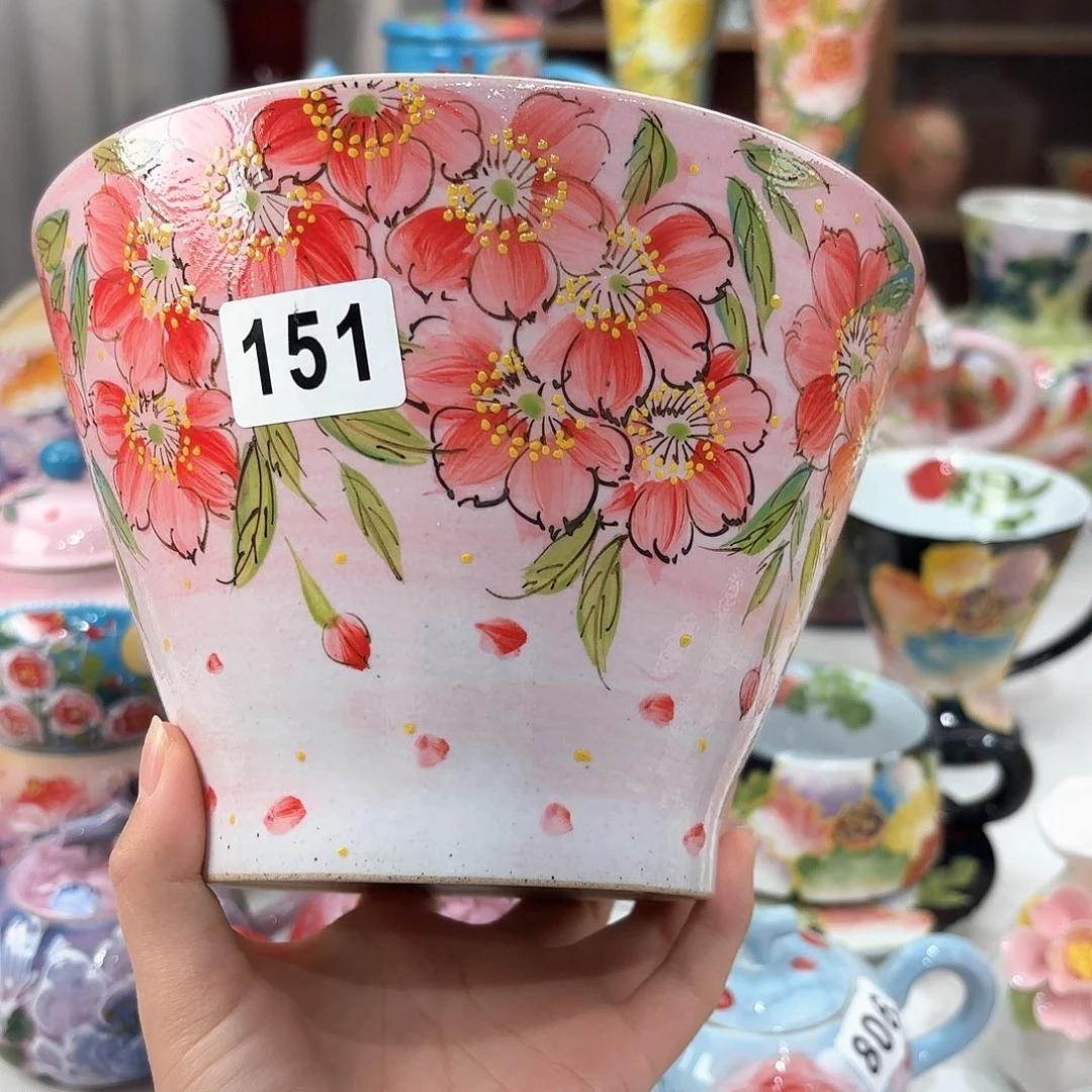 景德镇手绘高温釉下彩陶瓷茶具