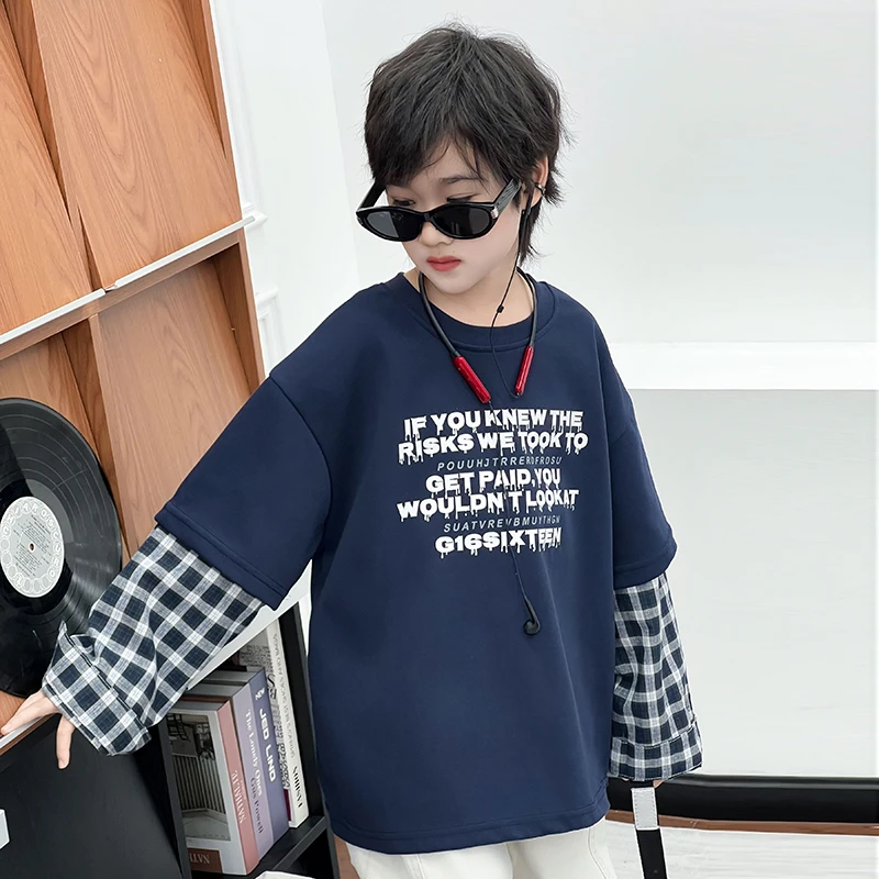 （秋款)2025秋季儿童洋气潮酷上衣裤子套装组合