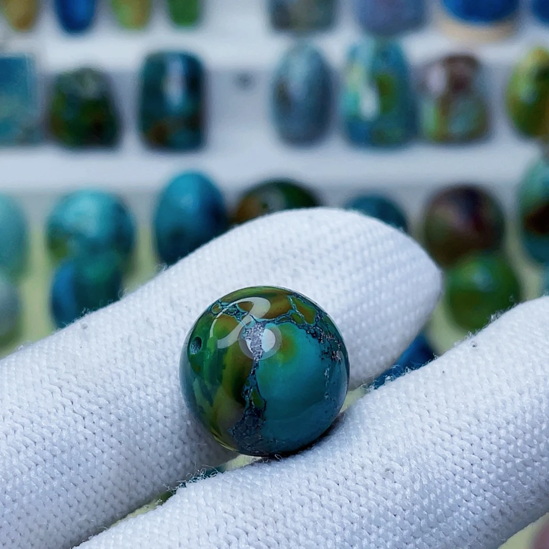 绿松石未镶嵌圆珠16.4