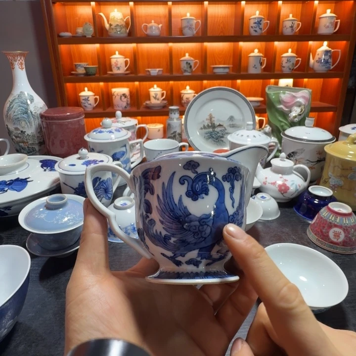 清***硍摆件陶景德镇陶瓷艺术