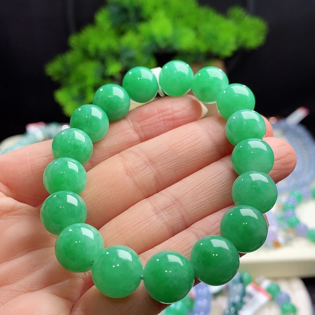 未镶嵌手串翡翠卡11+mm