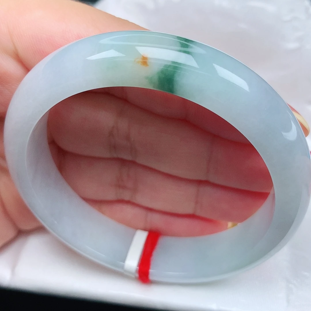 未镶嵌手镯翡翠10蓝花洒金