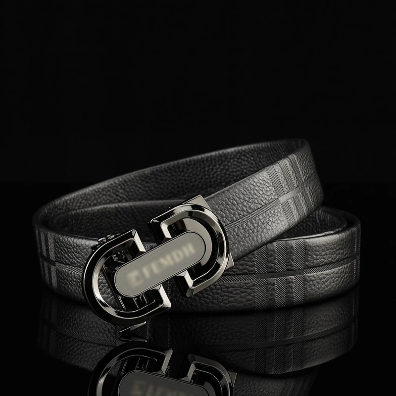 【头层牛皮】男士百搭商务魅力休闲时尚皮带8123TP【ZBJ】